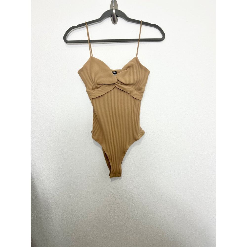 Shein ribbed nude bodysuit size xs